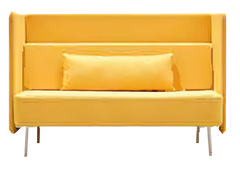 Трехместный диван Amber Азур (рогожка) Желтый 1900 мм