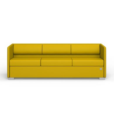 Трехместный диван LOUNGE Экокожа 3 Желтый