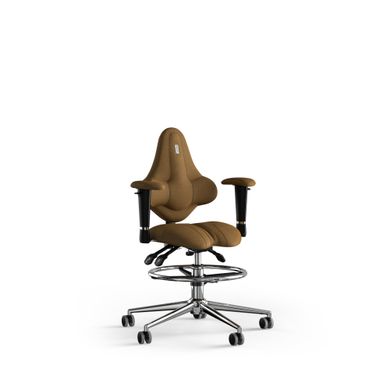 Эргономическое офисное кресло и стул с ортопедическим эффектом для руководителей, персонала, школьников и детей Кресло KULIK SYSTEM KIDS Ткань с подголовником без дизайнерского шва Бронзовый