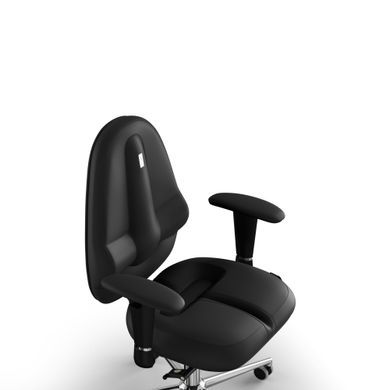 Эргономическое офисное кресло и стул с ортопедическим эффектом для руководителей, персонала, школьников и детей Кресло KULIK SYSTEM CLASSIC Экокожа без подголовника и дизайнерского шва Черный