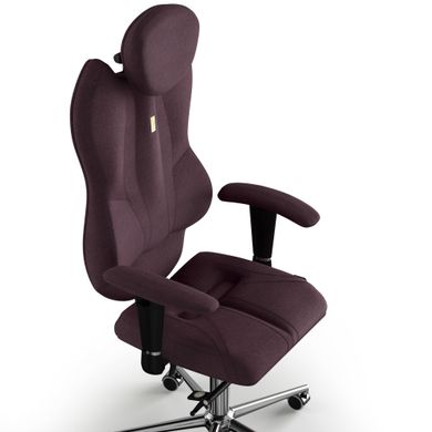 Эргономическое офисное кресло и стул с ортопедическим эффектом для руководителей, персонала, школьников и детей Кресло KULIK SYSTEM GRAND Ткань с подголовником без дизайнерского шва Фиолетовый