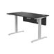 Стіл з регульованою висотою E-table UNIVERSAL 5003B - Чорний / Білі ніжки