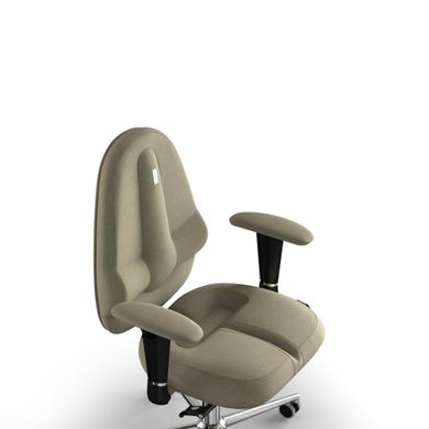 Эргономическое офисное кресло и стул с ортопедическим эффектом для руководителей, персонала, школьников и детей Кресло KULIK SYSTEM CLASSIC Ткань без подголовника и дизайнерского шва Кремовый