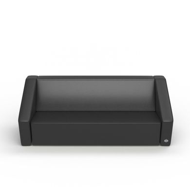 Трехместный диван PLANE Кожа 3 Черный