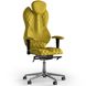 Эргономическое офисное кресло и стул с ортопедическим эффектом для руководителей, персонала, школьников и детей Кресло KULIK SYSTEM GRAND Экокожа с подголовником и дизайнерским швом Желтый
