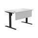 Стіл з регульованою висотою E-table UNIVERSAL 5005W - Білий / Чорні ніжки