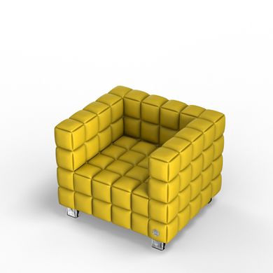 Мягкое кресло NEXUS Экокожа 1 Желтый