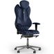 Ергономічне офісне крісло та стілець з ортопедичним ефектом для керівників, персоналу, школярів та дітей Крісло KULIK SYSTEM GRAND Екошкіра з підголівником і дизайнерським швом Темно-синій