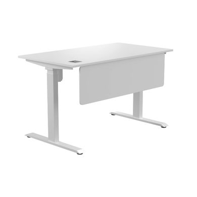 Стіл з регульованою висотою E-table UNIVERSAL 5007W - Білий / Білі ніжки