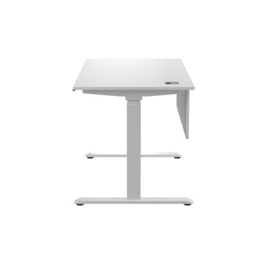 Стіл з регульованою висотою E-table UNIVERSAL 5007W - Білий / Білі ніжки