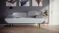 Двухместный диван LOFT Ткань Серый