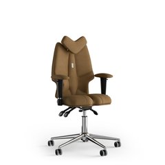 Ергономічне офісне крісло та стілець з ортопедичним ефектом для керівників, персоналу, школярів та дітей Крісло KULIK SYSTEM FLY Тканина з підголівником без дизайнерського шва Бронзовий