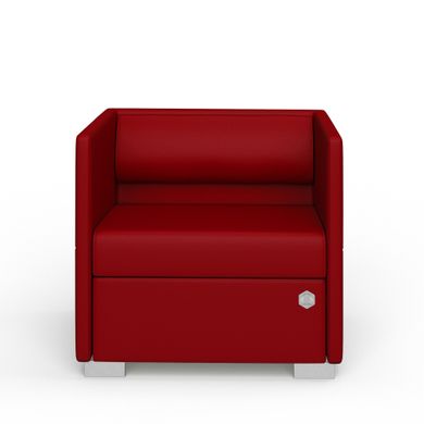 Мягкое кресло LOUNGE Экокожа 1 Красный