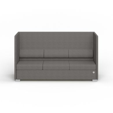 Тримісний диван PRIVATE Тканина 3 Сріблястий