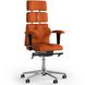 Эргономическое офисное кресло и стул с ортопедическим эффектом для руководителей, персонала, школьников и детей Кресло KULIK SYSTEM PYRAMID Ткань с подголовником без дизайнерского шва Оранжевый
