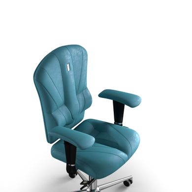 Эргономическое офисное кресло и стул с ортопедическим эффектом для руководителей, персонала, школьников и детей Кресло KULIK SYSTEM VICTORY Антара без подголовника и дизайнерского шва Аквамарин