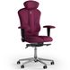 Ергономічне офісне крісло та стілець з ортопедичним ефектом для керівників, персоналу, школярів та дітей Крісло KULIK SYSTEM VICTORY Тканина з підголівником без дизайнерського шва Рожевий