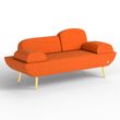 Двухместный диван LOFT Ткань Оранжевый