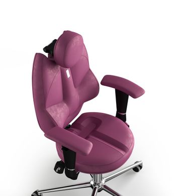 Ергономічне офісне крісло та стілець з ортопедичним ефектом для керівників, персоналу, школярів та дітей Крісло KULIK SYSTEM TRIO Антара з підголівником без дизайнерського шва Рожевий