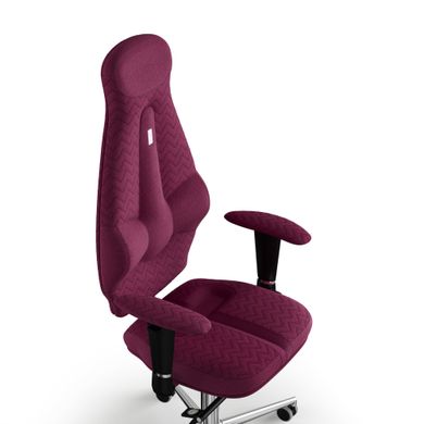 Ергономічне офісне крісло та стілець з ортопедичним ефектом для керівників, персоналу, школярів та дітей Крісло KULIK SYSTEM GALAXY Тканина з підголівником і дизайнерським швом Рожевий