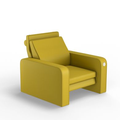 Мягкое кресло PLEASURE Экокожа Желтый