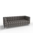 Трехместный диван NEXUS Ткань 3 Серебристый