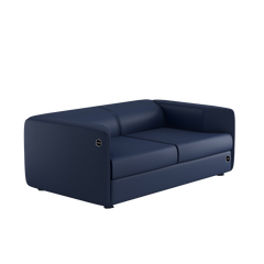 Двомісний диван Snite Poliedro Синій Екошкіра POLIEDRO_9848_M2_MC_0213