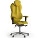 Ергономічне офісне крісло та стілець з ортопедичним ефектом для керівників, персоналу, школярів та дітей Крісло KULIK SYSTEM GRAND Екошкіра з підголівником без дизайнерського шва Жовтий