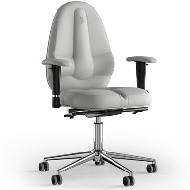 Эргономическое офисное кресло и стул с ортопедическим эффектом для руководителей, персонала, школьников и детей Кресло KULIK SYSTEM CLASSIC Экокожа без подголовника и дизайнерского шва Белый