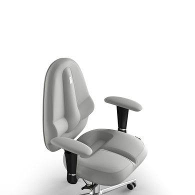 Эргономическое офисное кресло и стул с ортопедическим эффектом для руководителей, персонала, школьников и детей Кресло KULIK SYSTEM CLASSIC Экокожа без подголовника и дизайнерского шва Белый