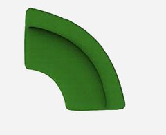 Модуль радиусный длинный Flora Антара (велюр) Зеленый