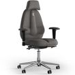 Ергономічне офісне крісло та стілець з ортопедичним ефектом для керівників, персоналу, школярів та дітей Крісло KULIK SYSTEM CLASSIC Тканина з підголівником без дизайнерського шва Сріблястий