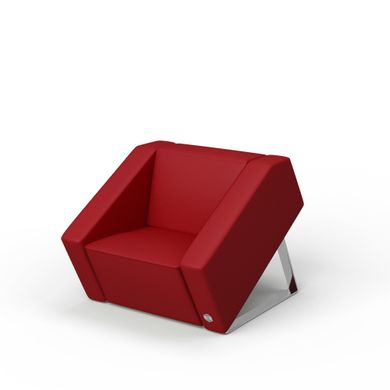 Мягкое кресло PLANE Экокожа 1 Красный