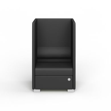Мягкое кресло PRIVATE Экокожа 1 Черный