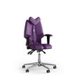 Эргономическое офисное кресло и стул с ортопедическим эффектом для руководителей, персонала, школьников и детей Кресло KULIK SYSTEM FLY Антара с подголовником без дизайнерского шва Фиолетовый