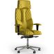 Ергономічне офісне крісло та стілець з ортопедичним ефектом для керівників, персоналу, школярів та дітей Крісло KULIK SYSTEM BUSINESS Екошкіра з підголівником і дизайнерським швом Жовтий