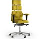 Ергономічне офісне крісло та стілець з ортопедичним ефектом для керівників, персоналу, школярів та дітей Крісло KULIK SYSTEM PYRAMID Екошкіра з підголівником без дизайнерського шва Жовтий