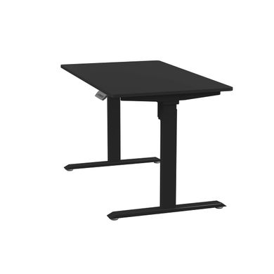 Стіл з регульованою висотою E-TABLE CLASSIC - Чорний/Чорний