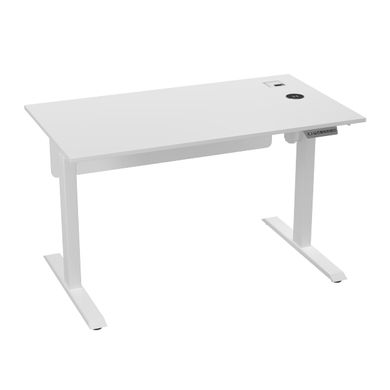 Стіл з регульованою висотою E-table UNIVERSAL 5023W - Білий / Білі ніжки