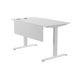 Стіл з регульованою висотою E-table UNIVERSAL 5023W - Білий / Білі ніжки