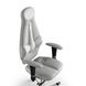 Эргономическое офисное кресло и стул с ортопедическим эффектом для руководителей, персонала, школьников и детей Кресло KULIK SYSTEM GALAXY Кожа с подголовником и дизайнерским швом Белый. Фото 2