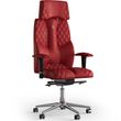 Кресло KULIK SYSTEM BUSINESS Антара с подголовником и дизайнерским швом Красный