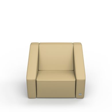 Мягкое кресло PLANE Экокожа 1 Песочный