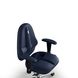 Эргономическое офисное кресло и стул с ортопедическим эффектом для руководителей, персонала, школьников и детей Кресло KULIK SYSTEM CLASSIC Экокожа без подголовника и дизайнерского шва Темно-синий. Фото 2