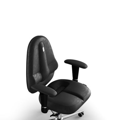 Эргономическое офисное кресло и стул с ортопедическим эффектом для руководителей, персонала, школьников и детей Кресло KULIK SYSTEM CLASSIC Антара без подголовника и дизайнерского шва Черный