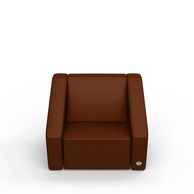 Мягкое кресло PLANE Экокожа 1 Коричневый