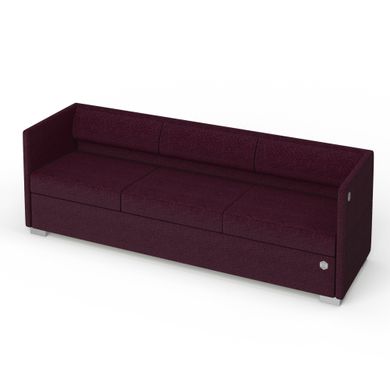 Тримісний диван LOUNGE Тканина 3 Фіолетовий