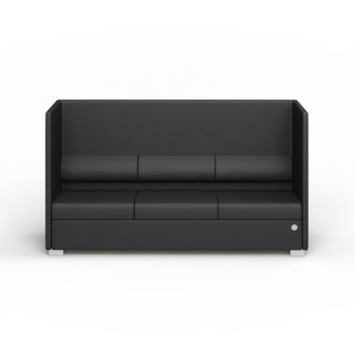 Трехместный диван PRIVATE Экокожа 3 Черный