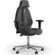 Эргономическое офисное кресло и стул с ортопедическим эффектом для руководителей, персонала, школьников и детей Кресло KULIK SYSTEM CLASSIC Ткань с подголовником без дизайнерского шва Серый