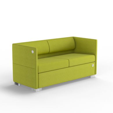 Двухместный диван LOUNGE Ткань 2 Оливковый